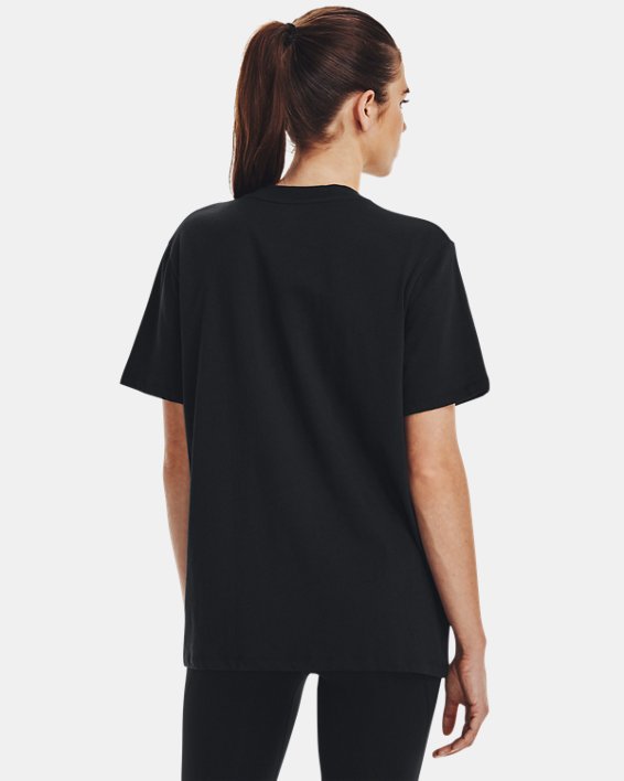 Women's Project Rock Heavyweight Campus T-Shirt in Black image number 1